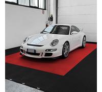 Kit de azulejos PAV-04 de polipropileno para suelo de taller, garaje - 40 x 40 cm - 1 m² - 10 m² - 50 m² - 100 m² - Varios colores (rojo, 1 m² = 6 baldosas)