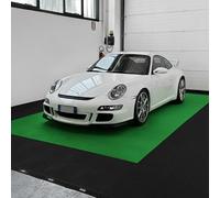 Kit de azulejos PAV-04 de polipropileno para suelo de taller, garaje - 40 x 40 cm - 1 m² - 10 m² - 50 m² - 100 m² - Varios colores (verde, 10 m² = 62 baldosas)