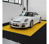 Kit de azulejos PAV-04 de polipropileno para suelo de taller, garaje - 40 x 40 cm - 1 m² - 10 m² - 50 m² - 100 m² - Varios colores (amarillo, 1 m² = 6 baldosas)