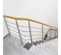 Kit de balaustres de barandilla de escalera para interiores, pancarta de cable plano con postes para mayor seguridad y estilo, ideal para escaleras, plataformas comerciales, restaurantes y hospitales