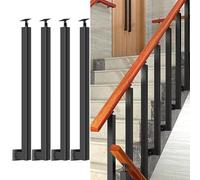 Kit de balaustres for barandillas interiores, poste montaje con tornillos, solución seguridad duradera for escaleras y terrazas(Height 85cm(33.4in))