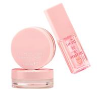 Kit de Bálsamos Labiales Mascarillas, Plástico Rosa, Cuidado | Rutina Diaria, Exfoliación y Hidratación Profunda, Accesorios para Labios