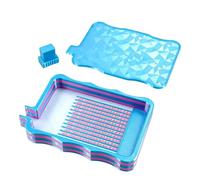 Kit de bandeja de diamantes de imitación genérico - Herramienta de organización de pintura artística degradado PC | Bandeja de clasificación portátil 37 g, artesanía Đe Lapidation Dôe Perlas Dide