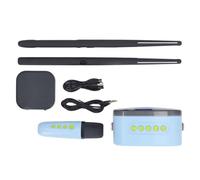 Kit de Baquetas de Aire Elctrico, Kit Compacto de Batera de Aire con Baquetas, Efectos de Sonido Realistas, Instrumentos Musicales para Adultos y Nios Bateristas (BLACK