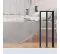 Kit De Barandilla De Escalera De Seguridad De Hierro Forjado Negro Para Interiores, Con Kit De Instalación, Paquete De 1, 2, 3 Y 4, Para Pasillo, Terraza, Porche, Pasamanos De Suelo, M Forma, 1 Unida