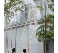 Kit de barra de limpieza de ventanas de titanio, de largo alcance ajustable de 19 a 30 pies, incluye limpiador de ventanas, escobilla de goma y raspador para altura, perfecto para uso doméstico y