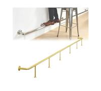 Kit de barra de pie, soporte de pared de acero inoxidable para colocar debajo del mostrador, para isla de cocina y mesas de comedor (80 cm)