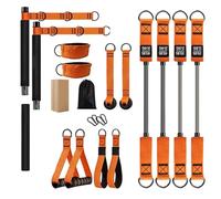 Kit de barra de pilates - Kit de barra de pilates con bandas de resistencia | Kit de pilatess para mujeres y hombres | Equipo de entrenamiento de sentadillas para gimnasio en casa, profesionales