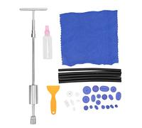 Kit de barra en T para eliminación de abolladuras sin pintura, raspador con lengüetas de tracción para reparación de ños en el cuerpo del coche, juego de herramientas universales