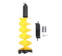 Kit de barrena eléctrica para hielo de invierno, barrena eléctrica para romper el hielo con broca en espiral de 8 pulgadas, taladro de hielo flotante de nailon ligero para aguas