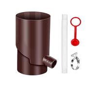 Kit de Barril de captación de Lluvia: Conjunto redirector de bajante a Prueba de Sol, Accesorio de Almacenamiento de Agua Duradero, de Drenaje de fácil instalación | Barriles móviles para el c