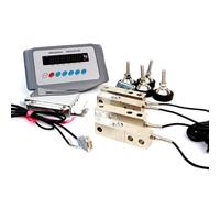 Kit de Báscula para Ganado 5000kg, Báscula Animal con Celda de Carga Acero Aleación y Tecnología An-ti-Vibración, Plataforma Pesaje Precisión C3 para Bovinos, Cerdos, Ovejas, Cabras(2t)