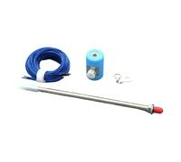 Kit de base de antena M10 para radio de onda corta con adaptador SO239 y varilla de tracción de 5 6 m (azul + rejilla + varilla)