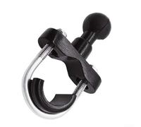 Kit de base de montaje para manillar de motocicleta con cabeza de bola para soporte de teléfono, ABS negro apto para la mayoría de motocicletas y vehículos eléctricos, accesorio frontal de instalación