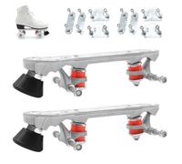 Kit de Base para Patines de Ruedas Soporte de Reemplazo para Zapatos de Dos | Placa de Sujeción para Patines para en Exteriores, Viajes, Parque, Familia, Hombres, Mujeres y Amigos