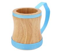 Kit de Batera de Mano Profesional con Palo, Instrumento de Percusin Superior de Piel de Oveja de Madera, para Nios y Adultos, Tambor de Mano Musical Conga Bongo (Blue