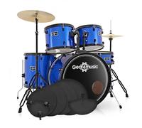 Kit de batería acústica BDK1 Pack con platillos y silenciador Pads, Azul