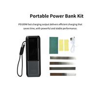 Kit de Batería de 4 Celdas 21700 para Banco de Energía de Carga Rápida PD de 100W con Puertos USB Tipo C para Carga de Múltiples Dispositivos