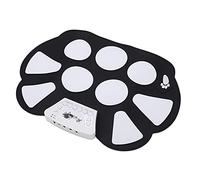 Kit de Batería Enrollable 9 Almohadillas de Batería Electrónica Portátil Padena de Práctica para Niños