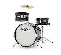 Kit de batería infantil acústica de 3 piezas para niños de 5 a 10 años con platillo Bass Tom de Snare Gear4music