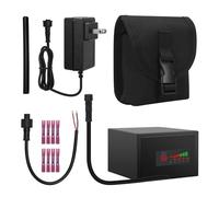 Kit de batería y cargador de 12 V y 10 Ah con pantalla de batería instantánea exclusiva, compatible con buscadores de peces, GPS, sonda de profundidad, cámaras de acción y la mayoría de dispositivos