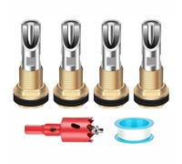 Kit de bebedero de pezón de cerdo para barril, bebedor de pezón de cerdo de acero inoxidable con abridor de agujeros, conector de tanque para cerdos, cabras, cerdos