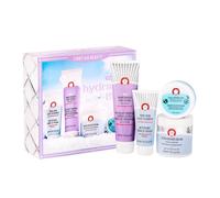 Kit de belleza hidratante First Aid Beauty: exfoliante corporal KP Bump Eraser de 4 oz, almohadillas faciales radiantes de 28 almohadillas, limpi
