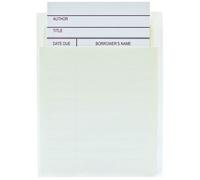 Kit de biblioteca Jot & Mark con 100 compartimentos para tarjetas de libros y tarjetas de pr stamo de cat logos | Ideal para crear bibliotecas es