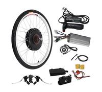 Kit de bicicleta eléctrica pochcicou de 26 pulgadas, kit de bicicleta eléctrica de 48 V y 1000 W, velocidad de 55 km/h, método de frenado de tipo disco, motor para bicicleta eléctrica trasera