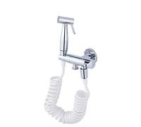 Kit de bidé portátil cromado Juego de rociador de bidé Grifo rociador de acero inoxidable Juego de pistola rociadora de inodoro de acero inoxidable Pistola rociadora de inodoro Limpiador corporal