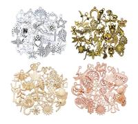 Kit de Bijoutería YZROHYI 120 Piezas, Accesorios para Colgar, Colgantes Tibetanos Mixtos DIY