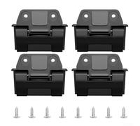 Kit de bisagra de plástico y metal con tornillos plateados para enfriadores Igloo 25QT, 52QT y 72QT, adecuado para reemplazar bisagras originales desgastadas (4 juegos)