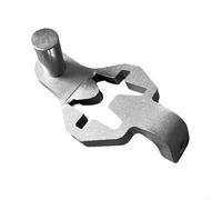 Kit de bisagra de puerta de poste en T para valla de eslabones de cadena, herrajes resistentes de acero galvanizado con oscilación de 200 grados para uso en granja y jardín