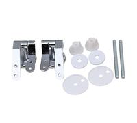 Kit de bisagra de repuesto para inodoro de repuesto y reparación de inodoro, de color plateado (2 unidades)