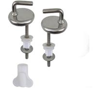 Kit de bisagras de asiento de inodoro de acero inoxidable con tornillos para un funcionamiento silencioso y resistencia a la corrosión en juegos de muebles de baño de hotel (A)