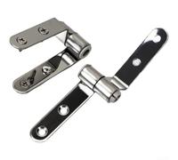 Kit de bisagras de asiento de inodoro de acero inoxidable con tornillos para un funcionamiento silencioso y resistencia a la corrosión en juegos de muebles de baño de hotel (C)