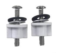 Kit de bisagras de asiento de inodoro, juego de pernos de tanque de acero inoxidable premium, amortiguador fácil de instalar para inodoro de cierre suave