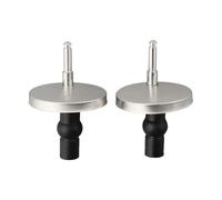 Kit de bisagras for tapa inodoro, piezas repuesto acero y goma fácil instalación, diseño práctico, 47mm/55mm, 2 uds(5.5cm)