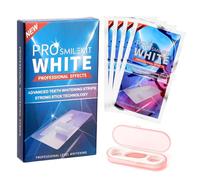 Kit de Blanqueamiento Dental - 28 Tiras Blanqueadoras Profesionales para Dientes, Tecnología Anti-Slip, Resultados en 14-20 Días para un Sonrisa Blanca - Portátil para Casa, Oficina, Viajes