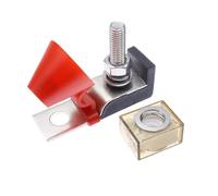 Kit de bloque de fusibles a prueba de agua MRBF, montaje de Terminal de batería 30A-300A, perno de 58V, fusible de batería nominal marina de 5/16" for barco y camión(One way and Fuse,250A)
