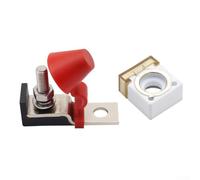 Kit de bloque de fusibles para caravana, barco, camión, 300 A, 58 V, M8, bloque de distribución con fusible, base de ABS impermeable y pernos de acero inoxidable, batería directa