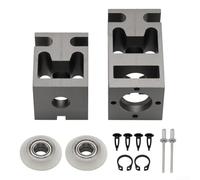 Kit de bloque de rodamiento estándar para RV Schwintek para Lippert en pared, pieza de repuesto de aleación de aluminio 379060 con remaches y clips de rodillo en V