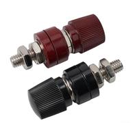 Kit de bloque de terminales de poste de batería de repuesto, 2 conectores de cobre 3/8 para pernos de 6 mm, 8 mm, 10 mm en aplicaciones automotrices (M8)