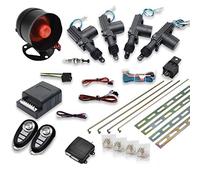 Kit de bloqueo centralizado remoto para coche 4 puertas sistema de entrada sin llave + antirrobo de alarma inmovilizador con sensor de choque universal