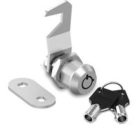 Kit de bloqueo de caja de herramientas, con gancho de leva, juego de cerradura tubular de 5/8 pulgadas de profundidad de cilindro incluyendo múltiples llaves iguales para una fácil gestión de la