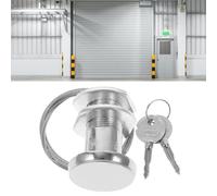 Kit de bloqueo de liberación rápida para puerta de garaje con llaves, desconexión de alambre de acero para operación manual, compatible con la mayoría de marcas, fácil instalación para puertas sin