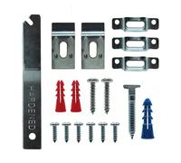 Kit de bloqueo de marco para colgar de seguridad con tornillos de cabeza en T, paquete de 25 unidades, ganchos de seguridad antirrobo para arte en museos, galerías de arte, hoteles y restaurantes