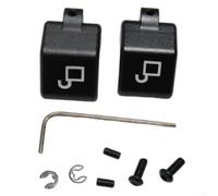 Kit de bloqueo de pestillo de techo de metal izquierdo y derecho para Mazda Miata 1990 a 2005 para piezas de repuesto de coche convertible superior suave construcción acabado negro para fácil