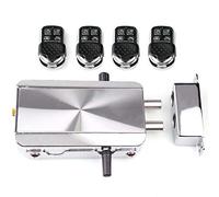 Kit de bloqueo de puerta de control remoto, cerradura inteligente electrónica on 4 mandos, sistema de cerradura mecánica invisible para el hogar