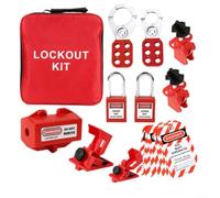Kit de bloqueo eléctrico, Juego de bloqueo de seguridad para válvulas, Equipo industrial Kit de bloqueo de seguridad para procedimientos de etiquetado de bloqueo